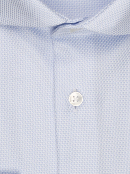 SEIDENSTICKER Slim Fit Hemd Hellblau Kent Struktur - Ansicht 1